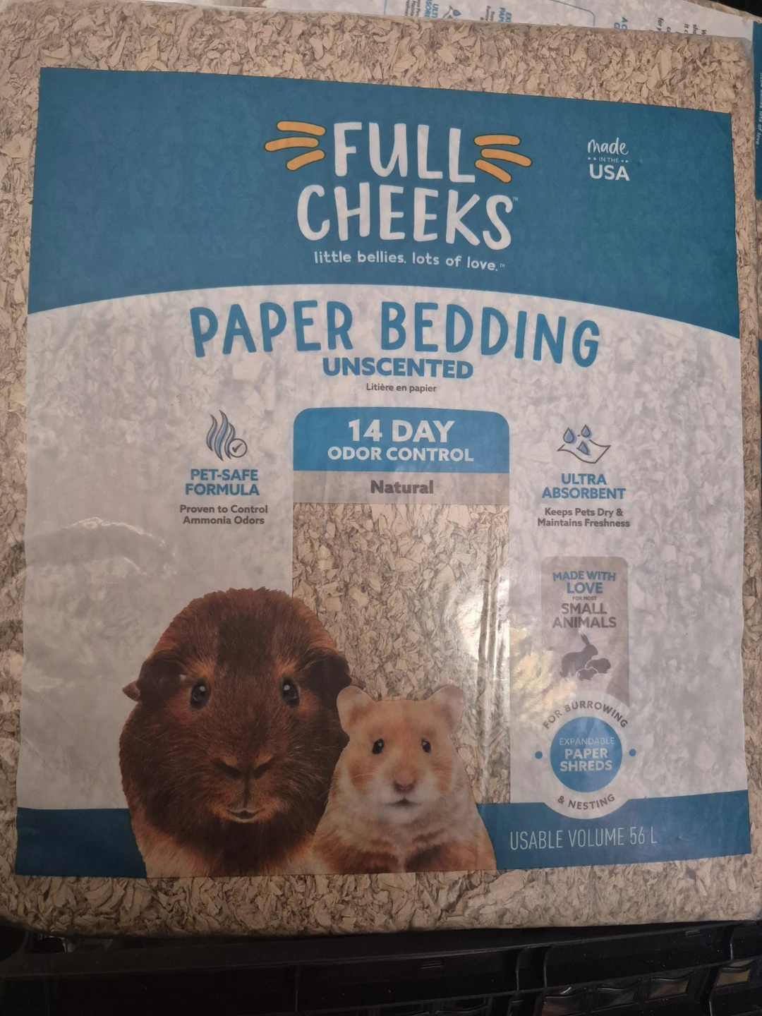 Full Cheeks Paper Bedding - Unscented, Natural