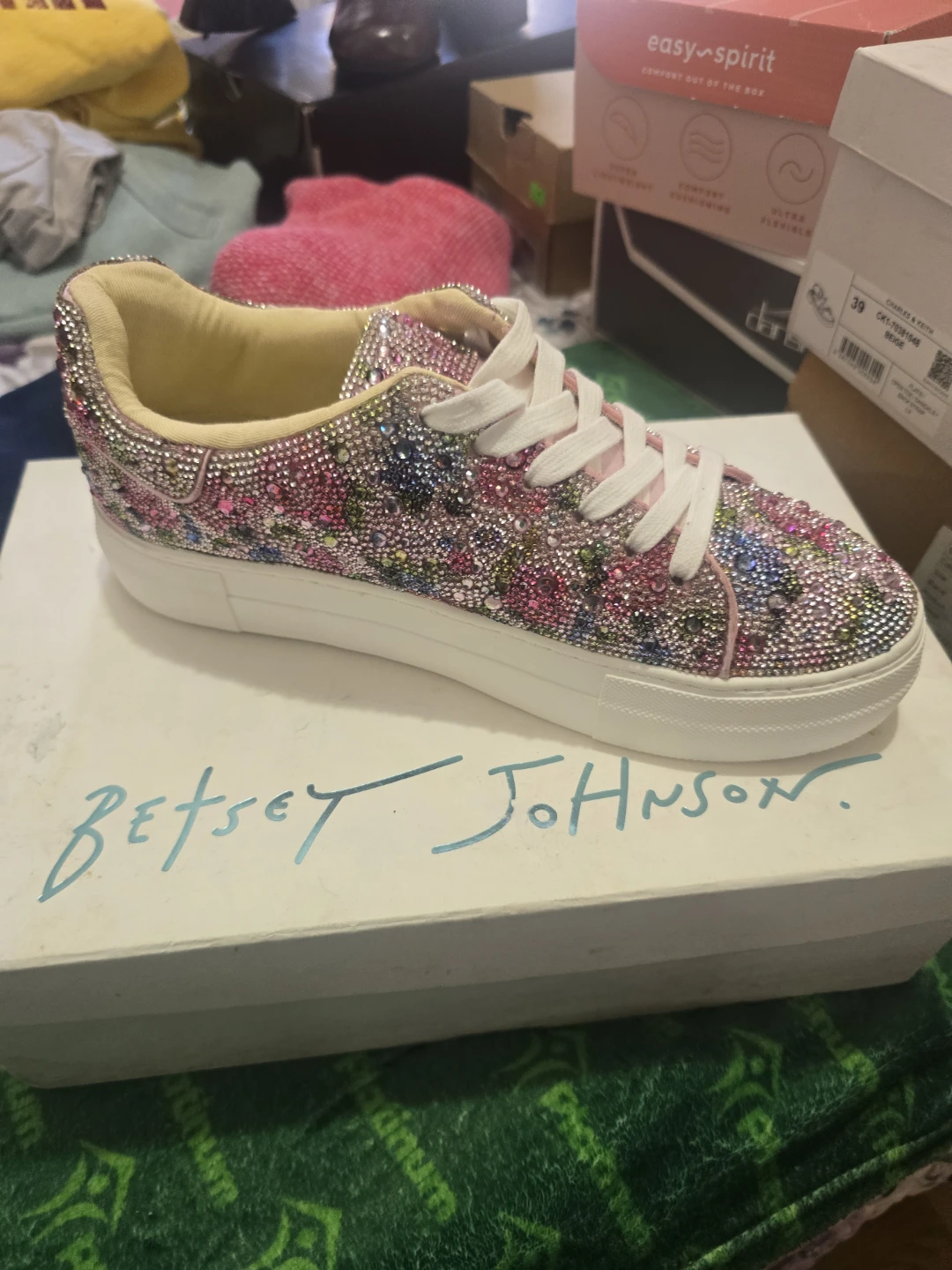 Betsey Johnson Rhinestone Sneaker