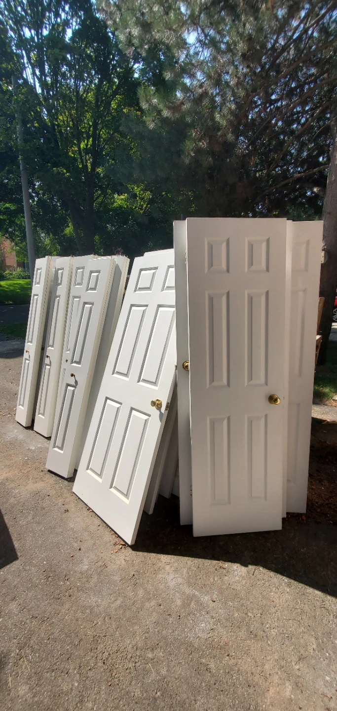 White Six-Panel Interior Doors