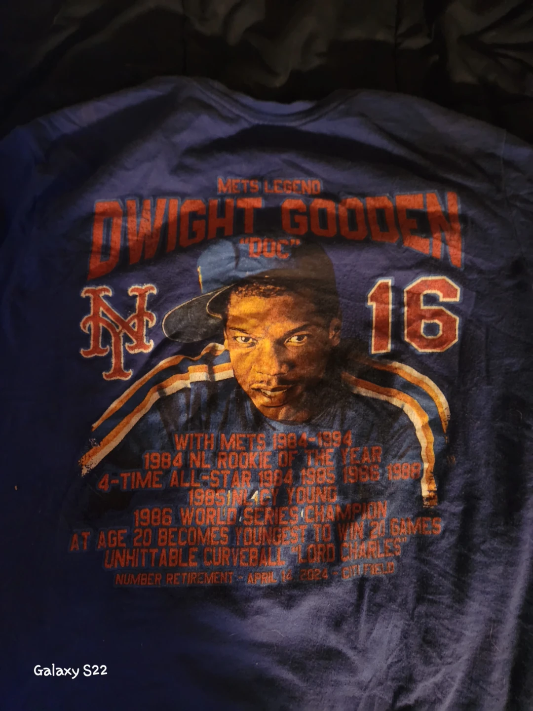 Dwight Gooden Mets "Dr. K" Number Retirement T-Shirt