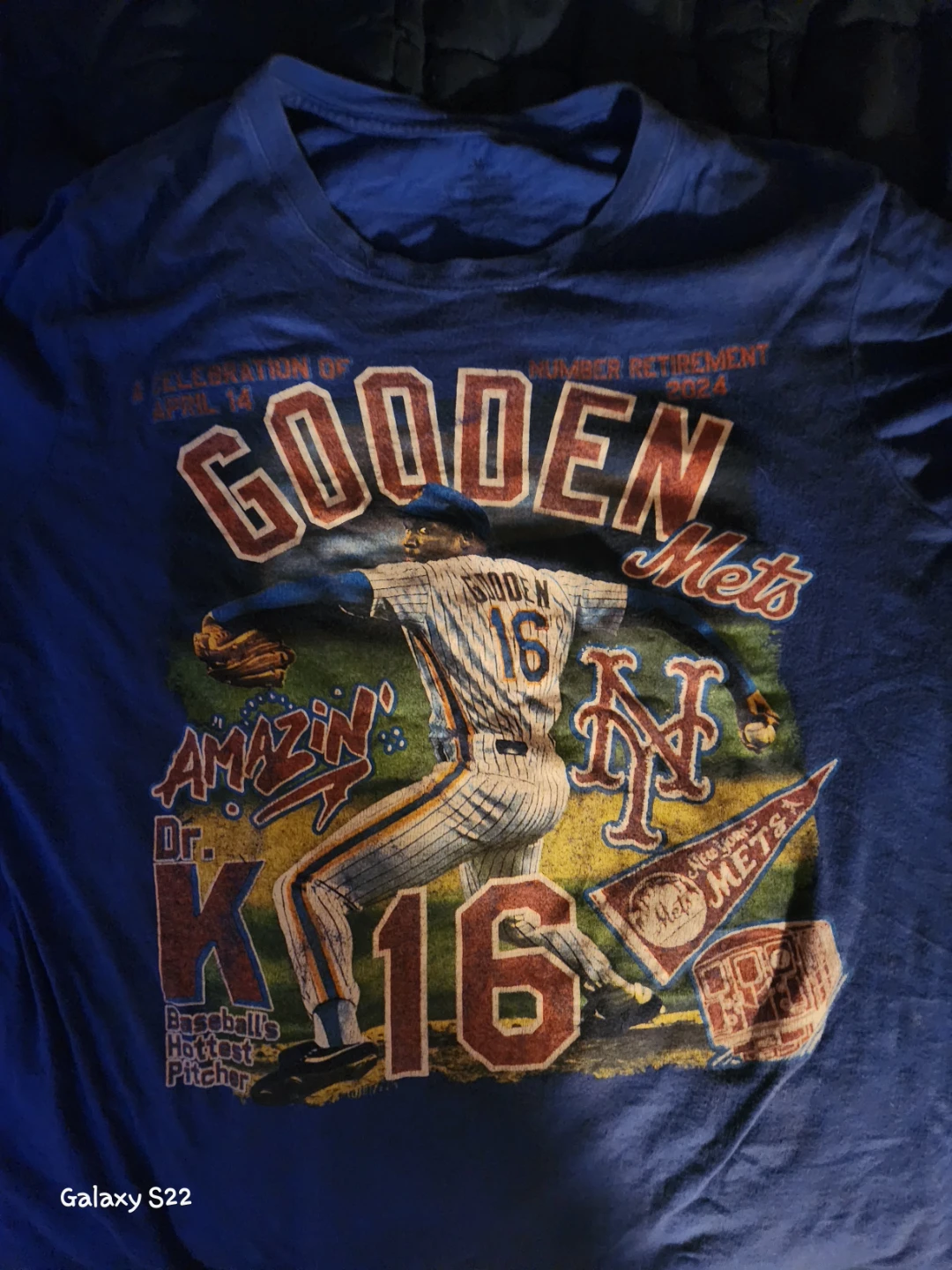 Dwight Gooden Mets "Dr. K" Number Retirement T-Shirt - photo 2