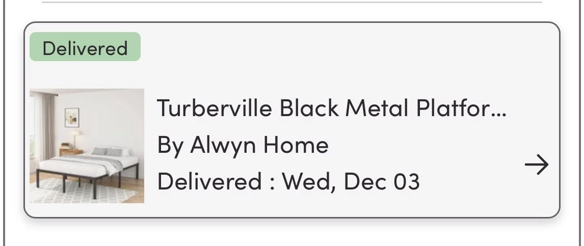Alwyn Home Turberville Black Metal Platform Bed Frame