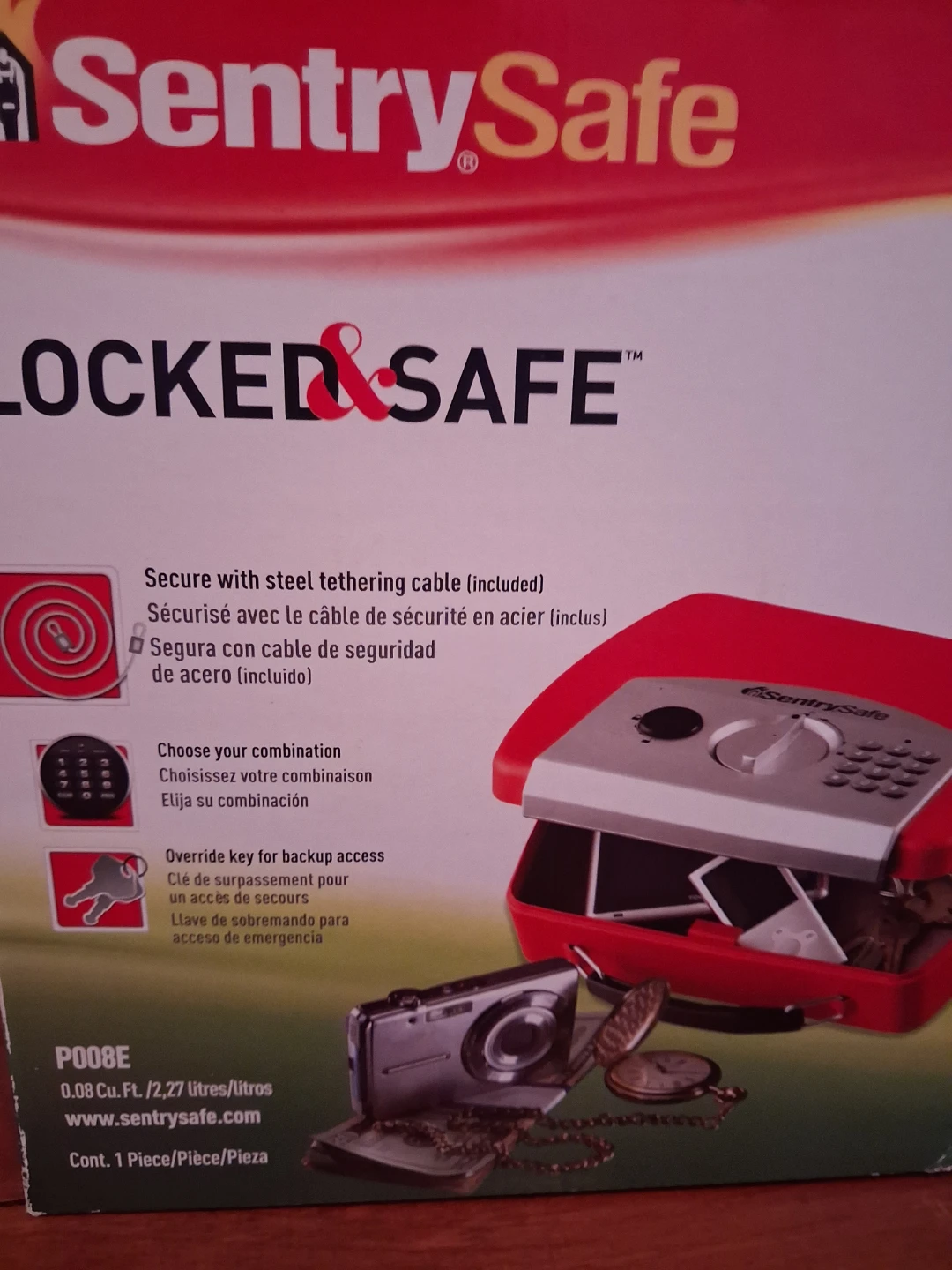 SentrySafe Locked & Safe P008E Compact Security Safe - photo 2