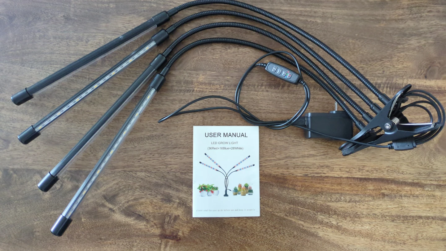 LED Grow Light with 4 Heads