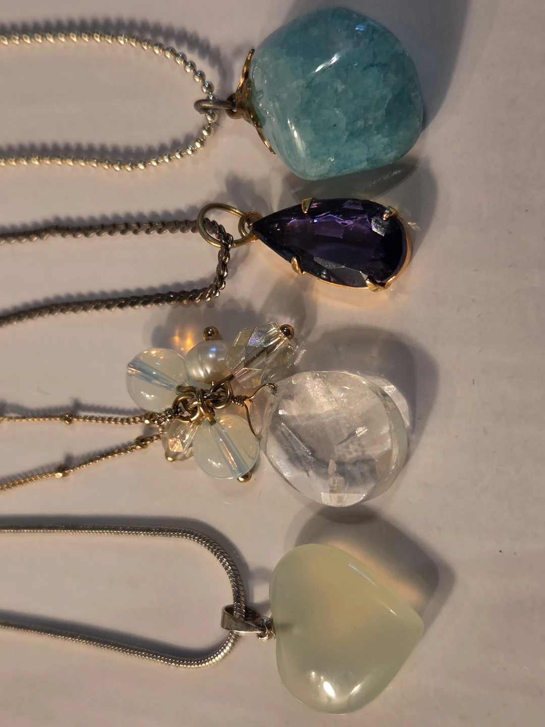 Assorted gemstones Pendant Necklaces - photo 4