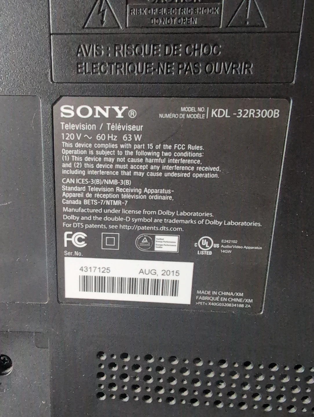 Sony 32" LCD TV - photo 2