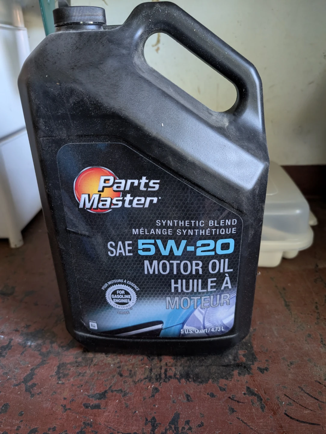 Parts Master 5W-20 Synthetic Blend Motor Oil 5 U.S. Quart