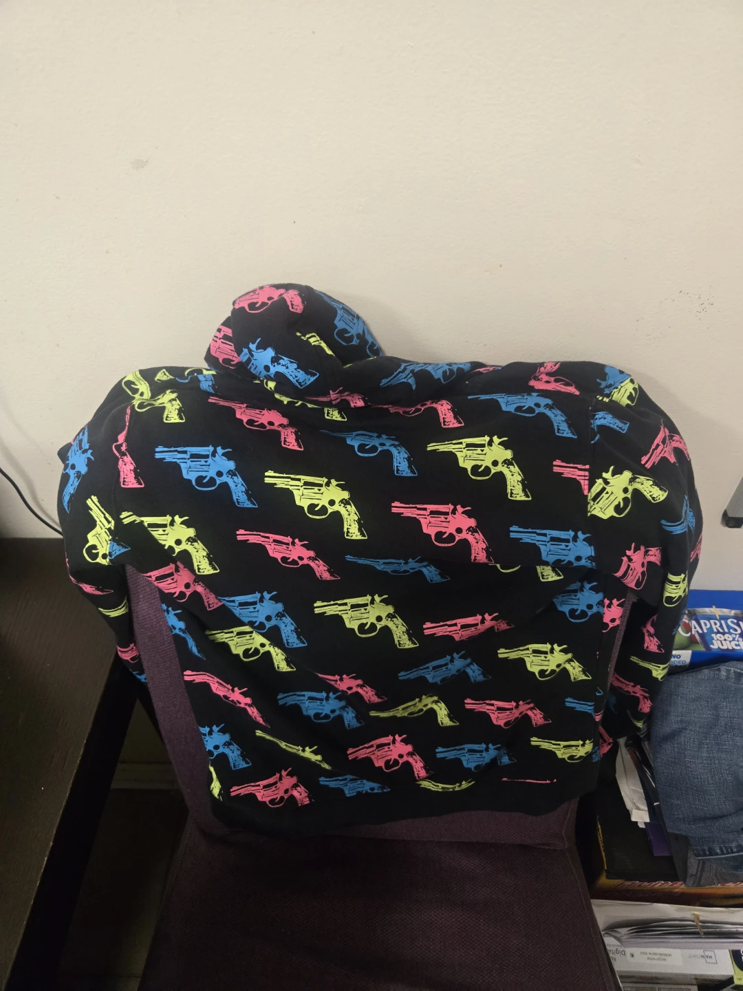 Andy Warhol Gun Print Hoodie Medium - photo 2