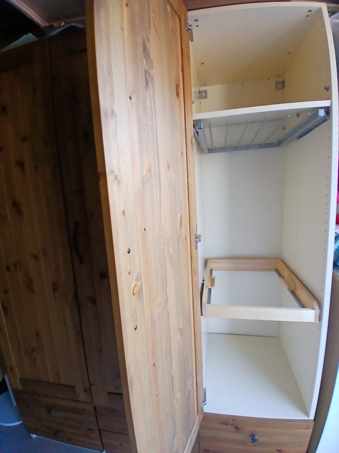 IKEA Pine Wardrobe with Drawers - photo 3