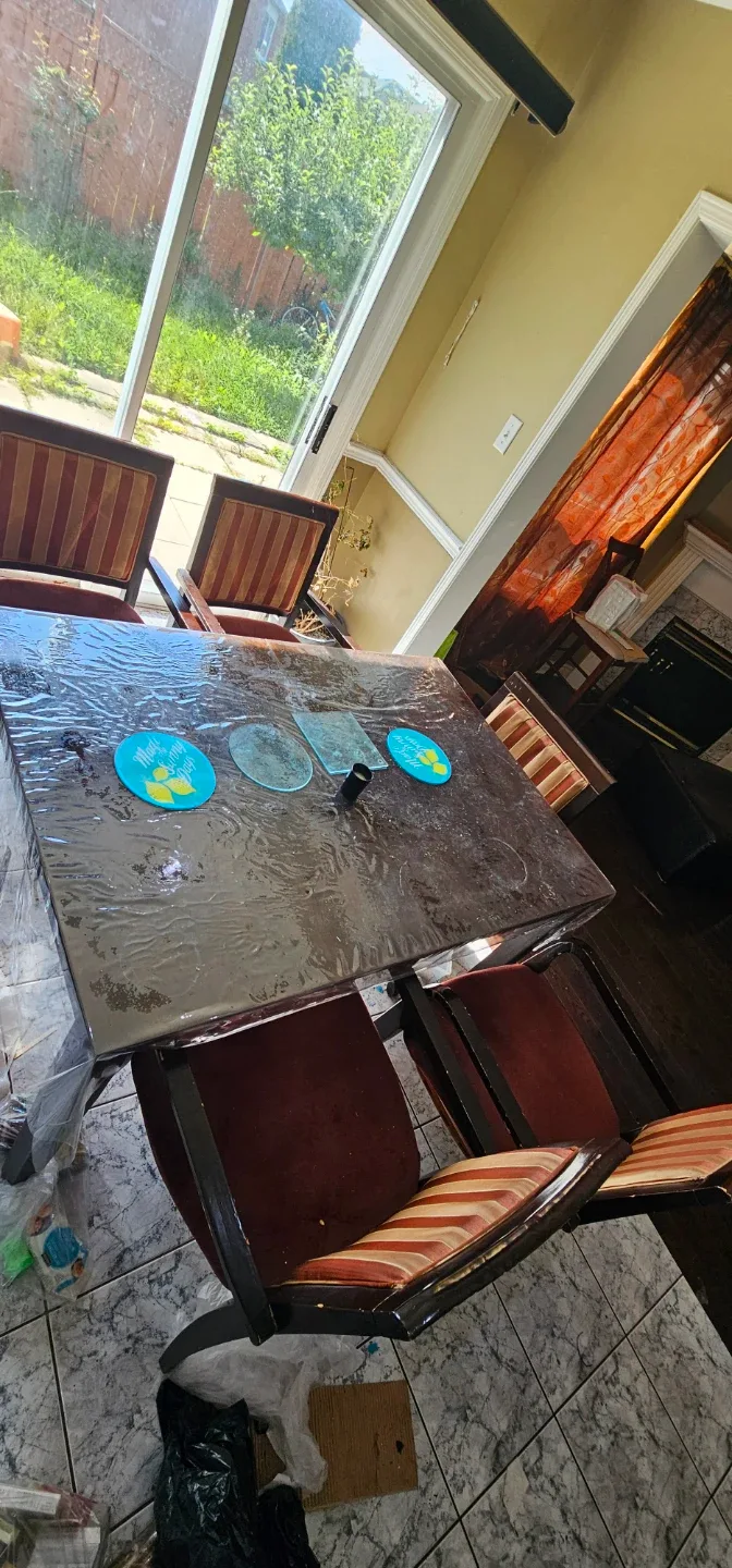 Dining Table Set with 4 Chairs