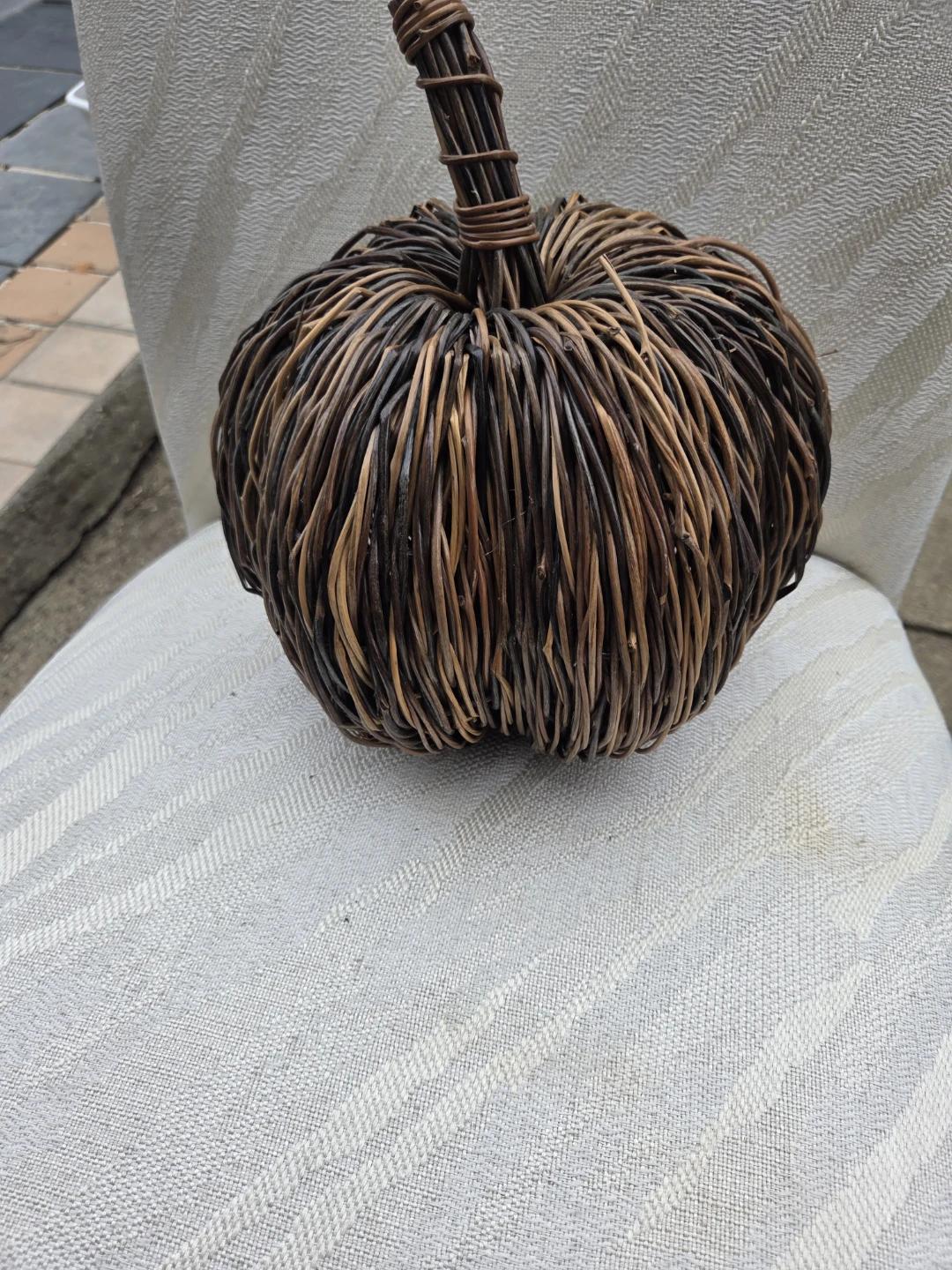 Woven Rattan Pumpkin Decoration - photo 2