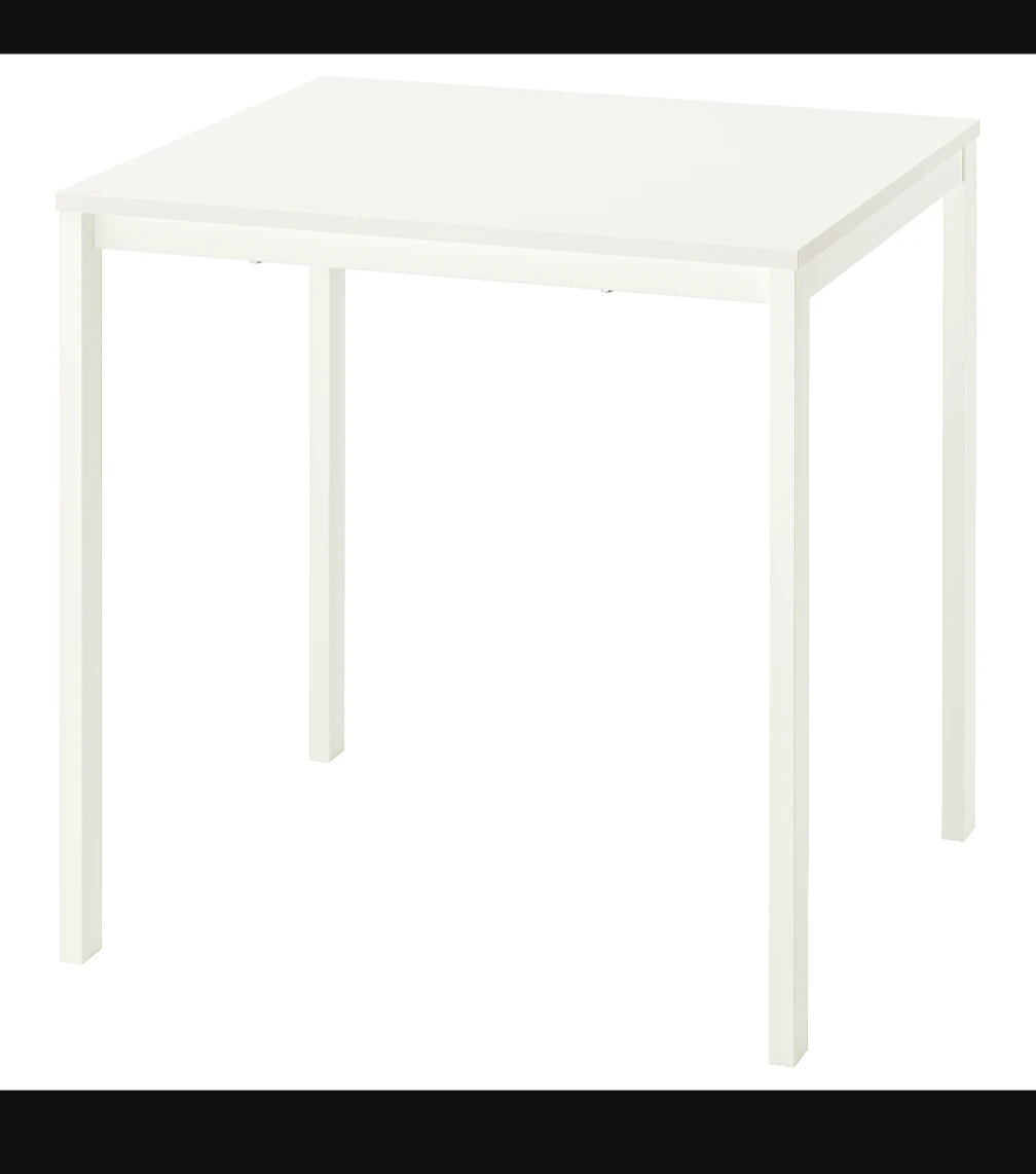 Ikea white Square Dining Table