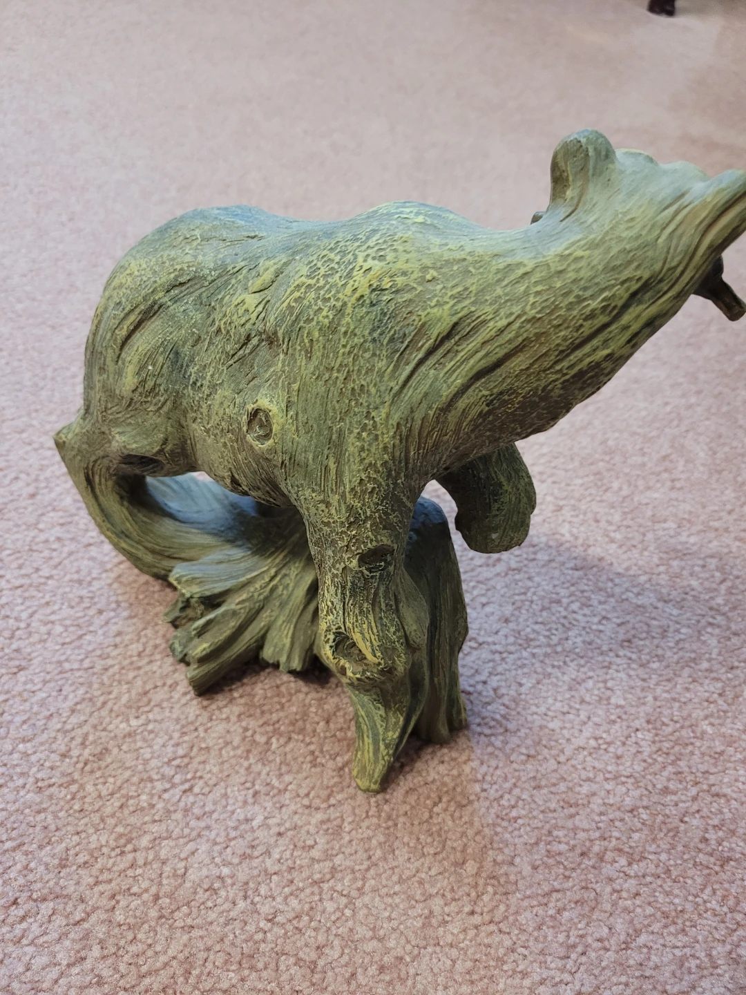 Bear and Fish Figurine