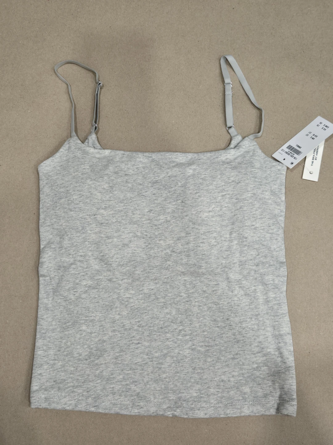 Abercrombie Grey Bra-Free Tank Top - Small