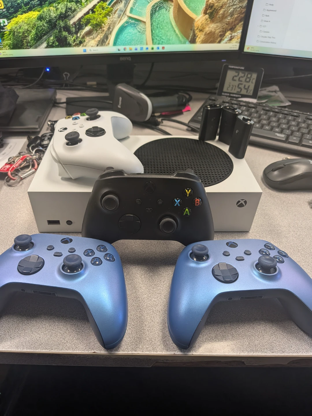 Xbox Series S Console with Controllers - photo 3