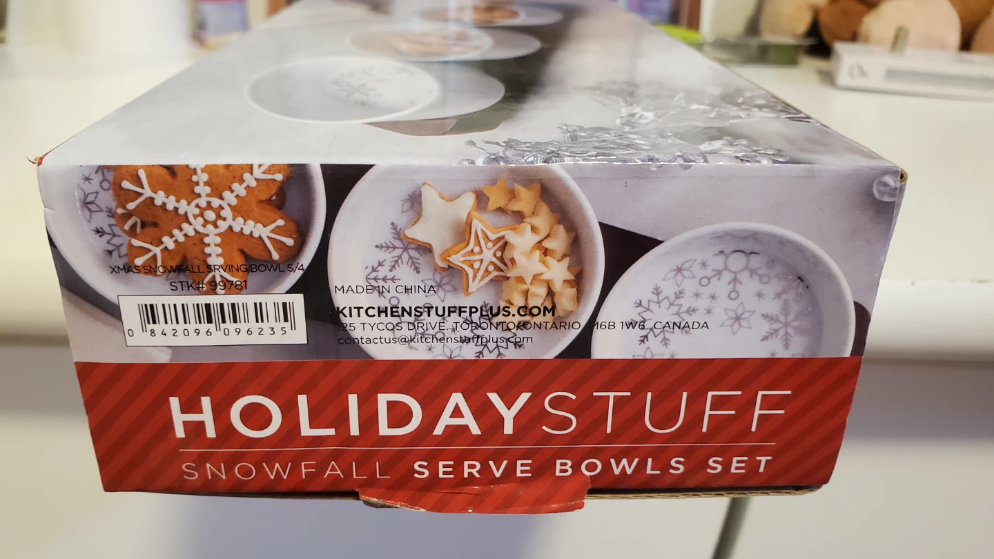 Holiday Stuff Snowfall Serve Bowls Set - photo 3