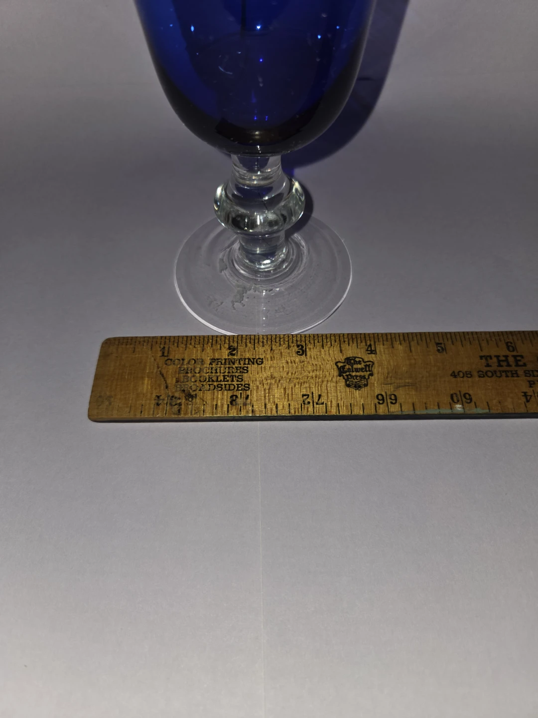 Cobalt Blue Glass Goblet - photo 4