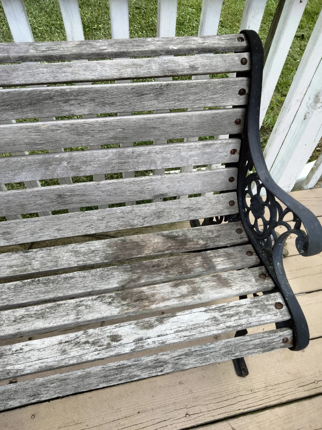 Antique porch bench - photo 4