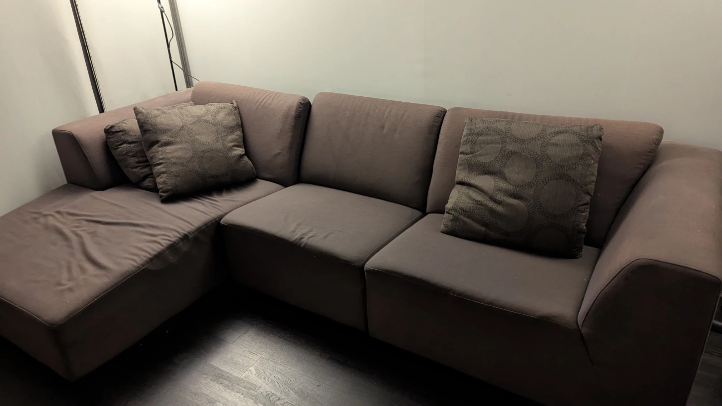 EQ3 Sectional Sofa and chaise