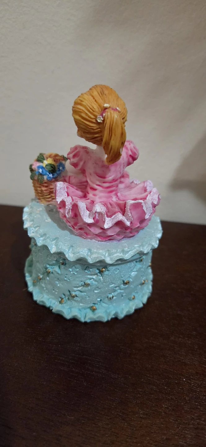 Decorative Trinket Box with Ballerina Figurine - photo 3