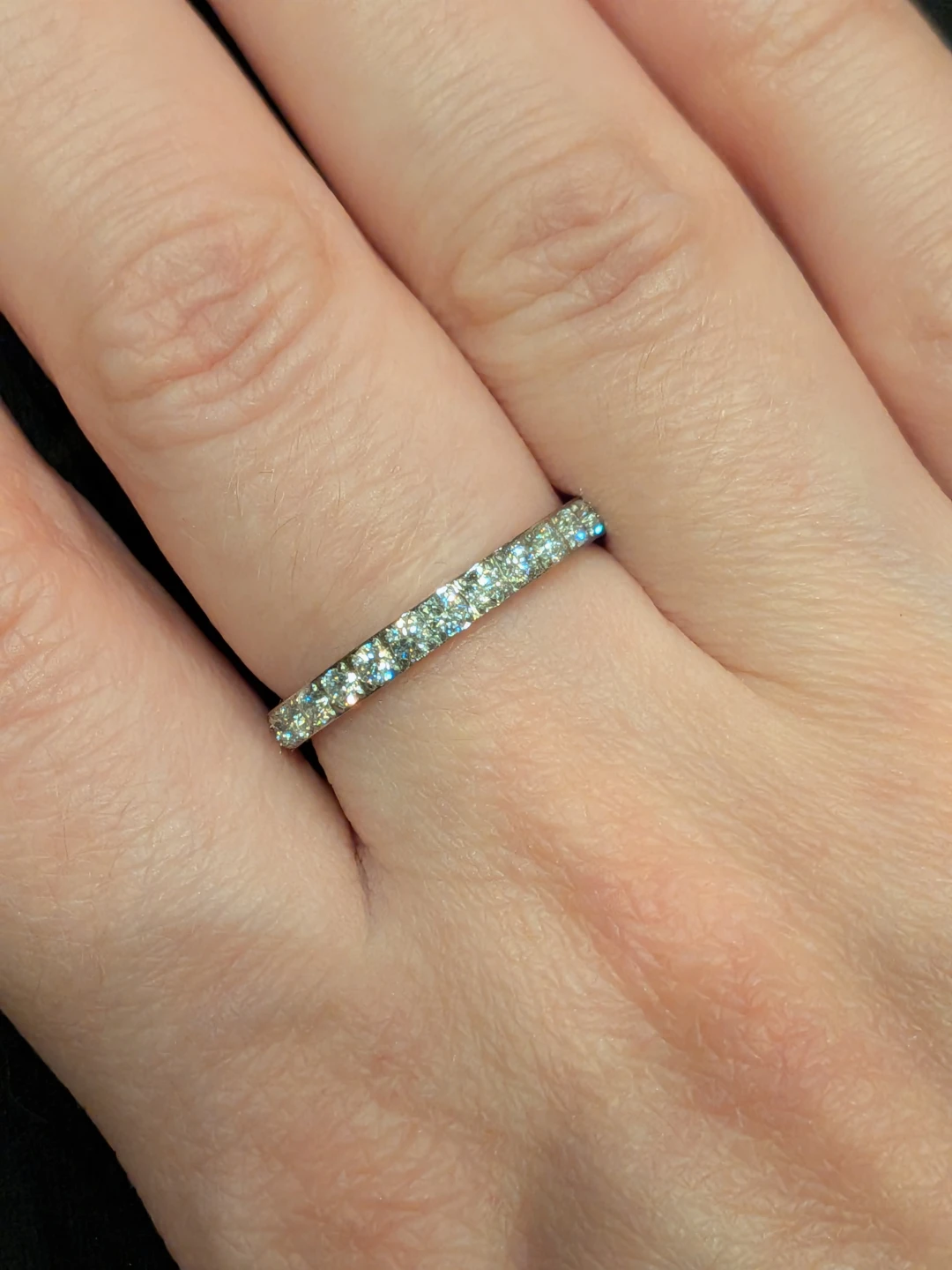 Size 7 Sparkly Eternity Band Ring