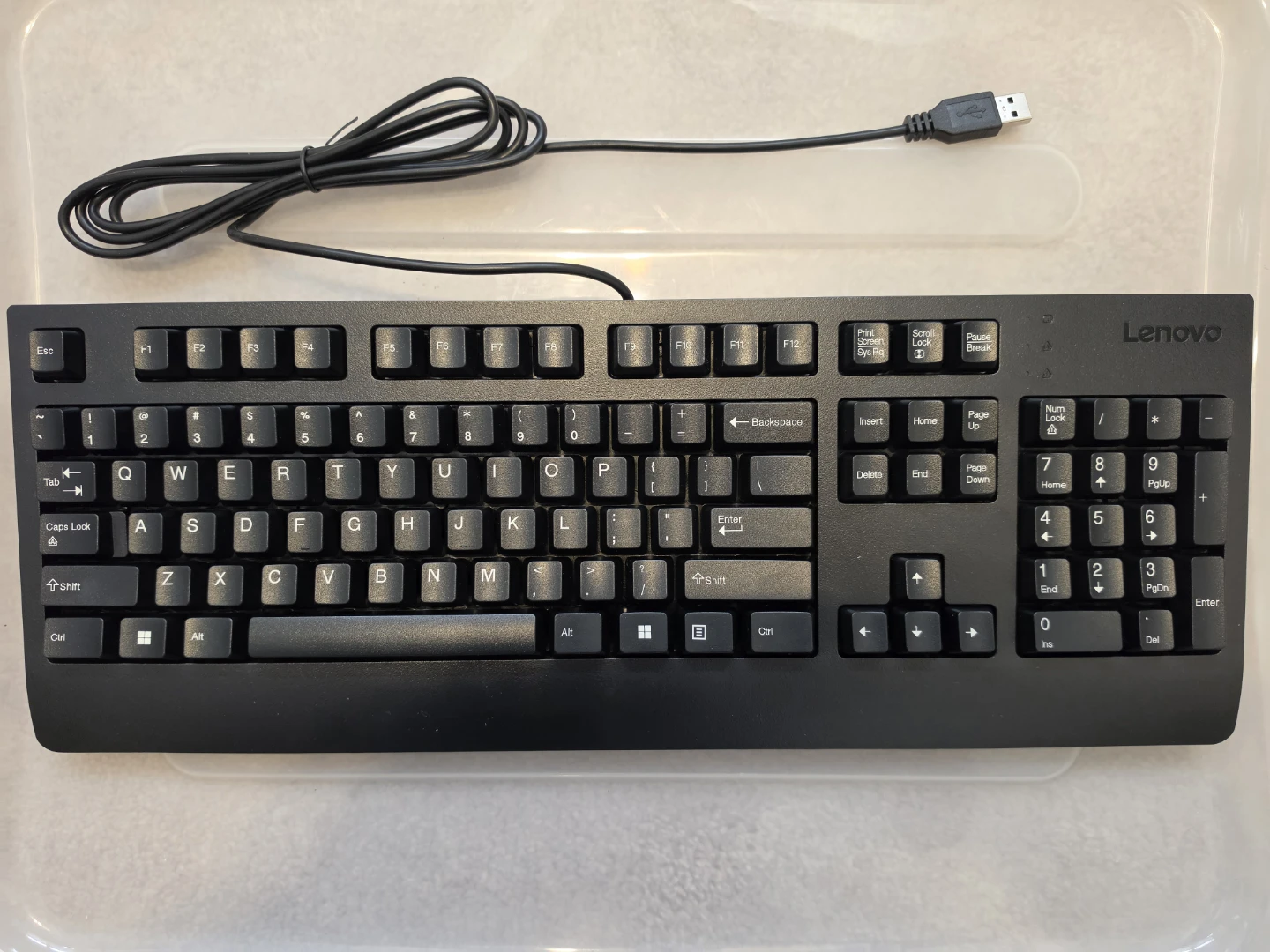 Lenovo Wired USB Keyboard and mouse.