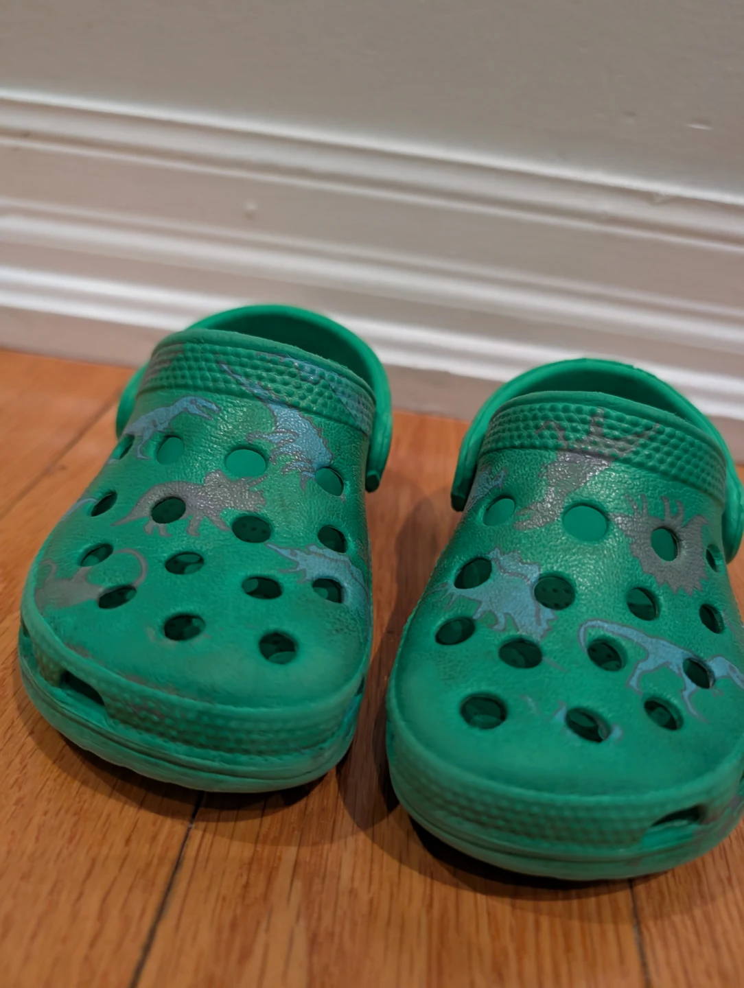 Crocs Kids Green Dinosaur toddler size 6 - photo 2