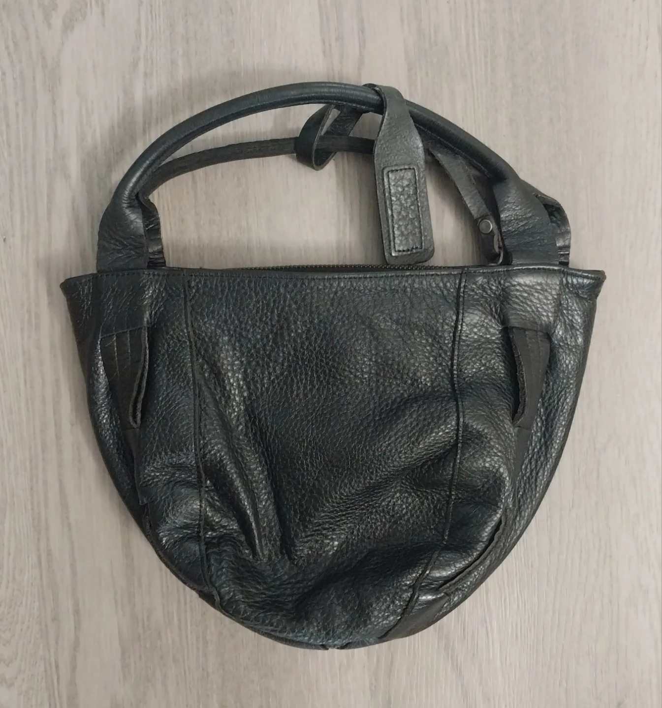 Soft Black Leather Handbag