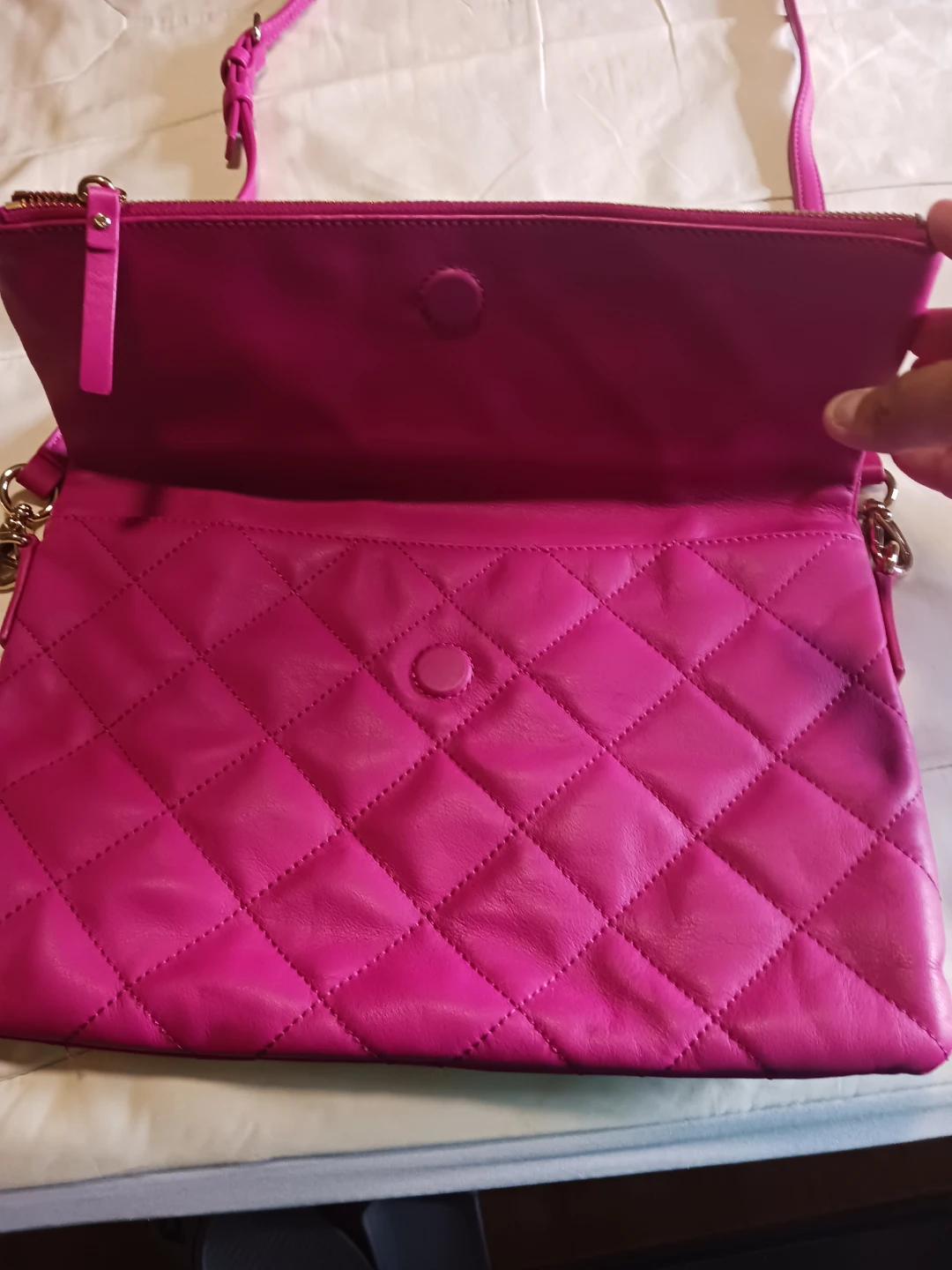 Kate Spade Quilted Pink Clutch/Crossbody Bag - photo 2