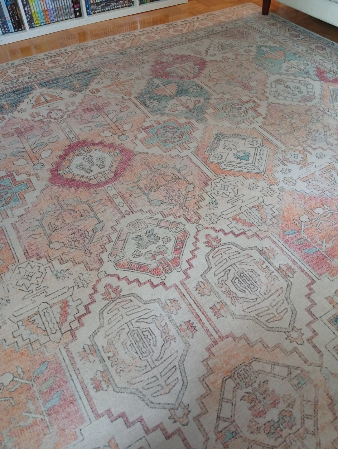 Distressed Medallion Area Rug