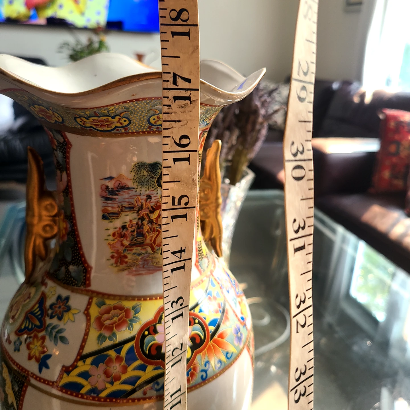 Vintage Decorative Vase - Oriental Scene - photo 3