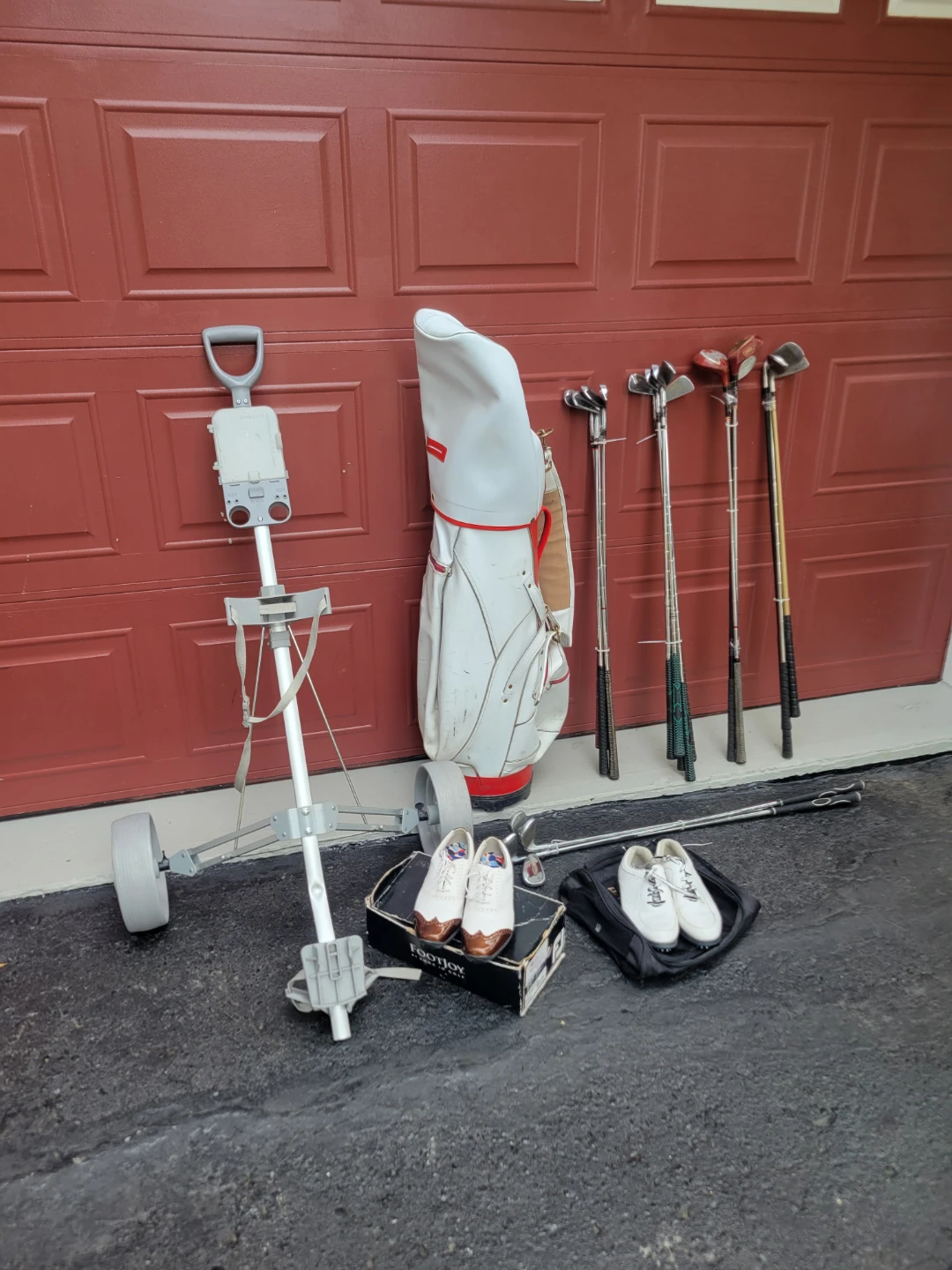 Golf Clubs, Bag, Cart Golf Shoes size 41