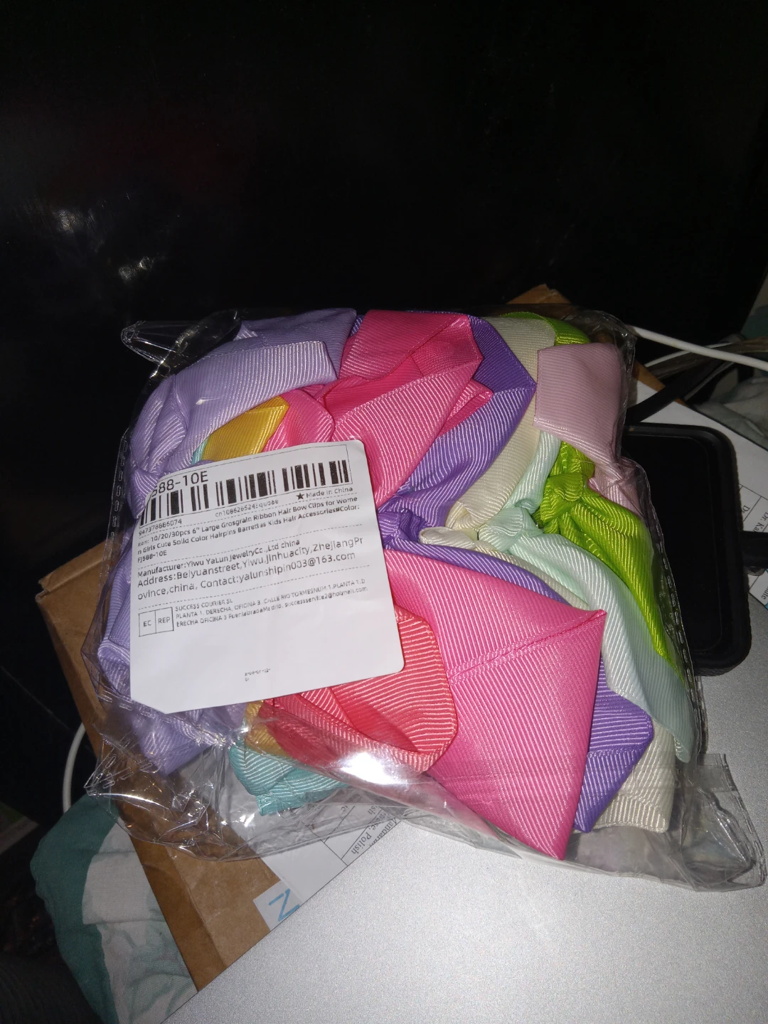 New! 12 Large Grosgrain Ribbon Hair Bows (6" Each) - photo 5