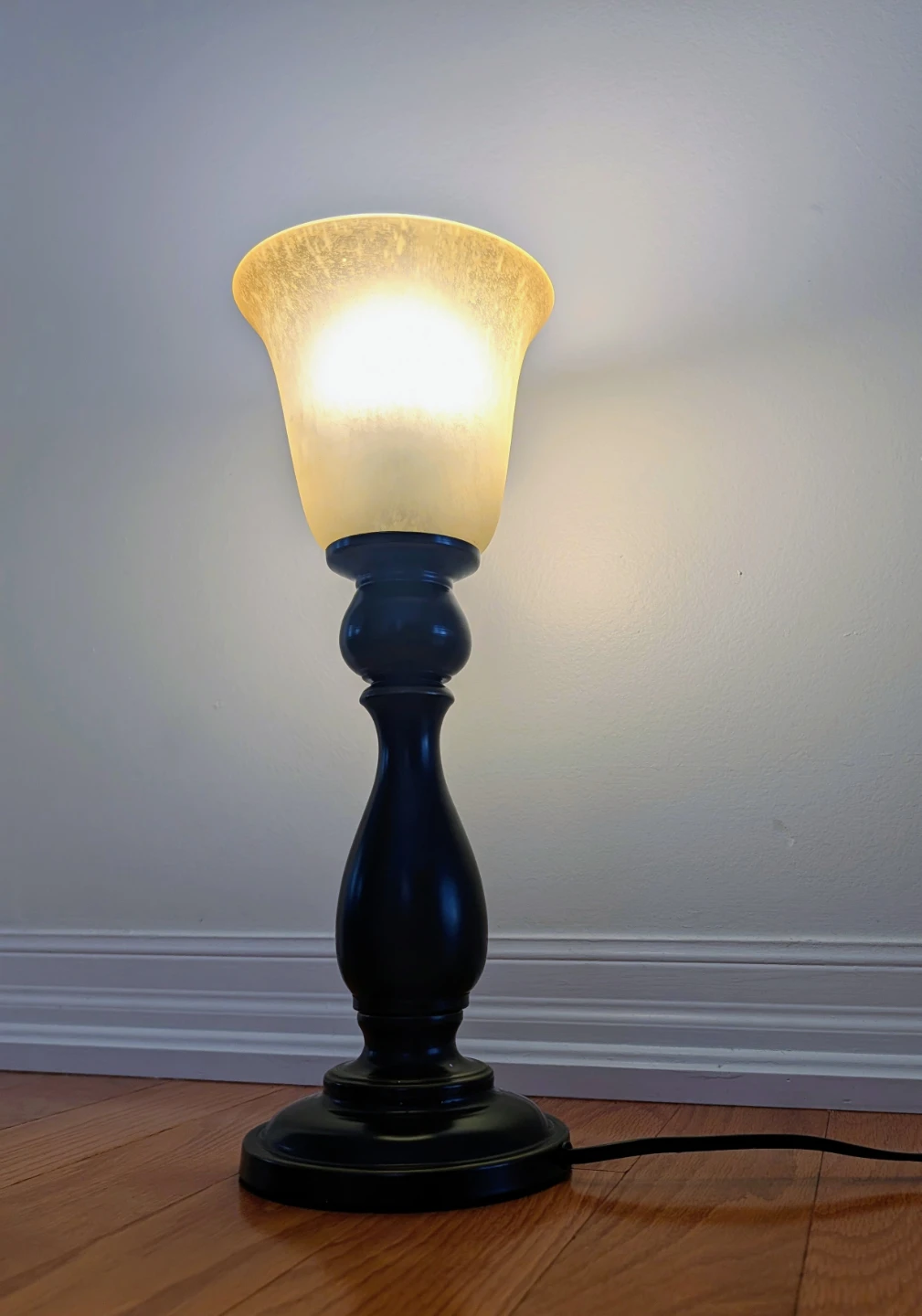 Table Lamp with Frosted Glass Shade