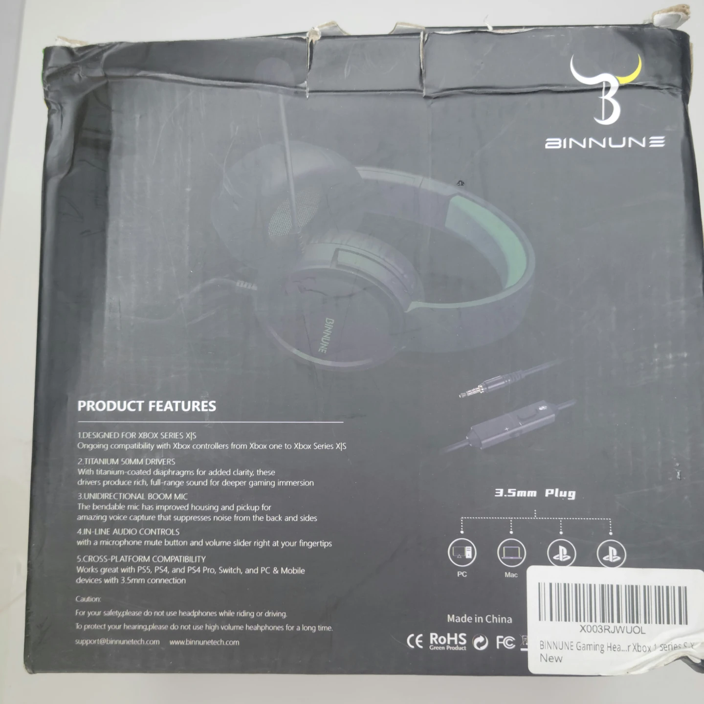 BINNUNE BG02 Gaming Headset with Microphone - photo 4