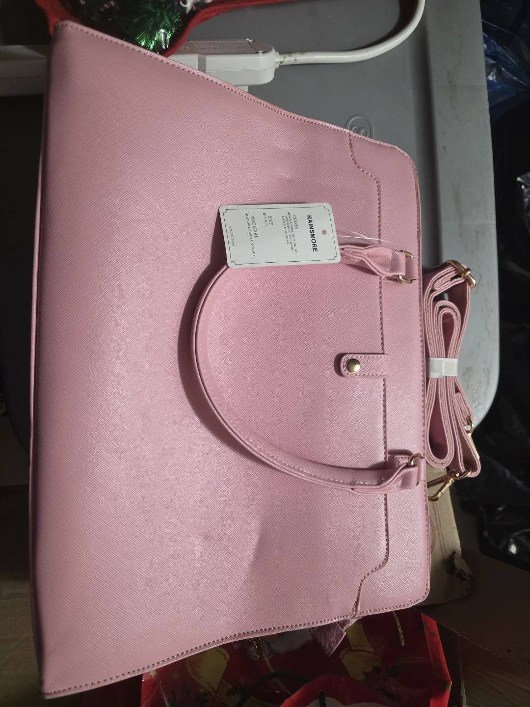 Rainsmore Pink Laptop Bag