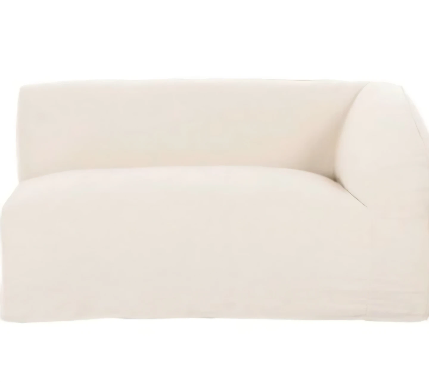 Cream Sectional Chaise Sofa - photo 3