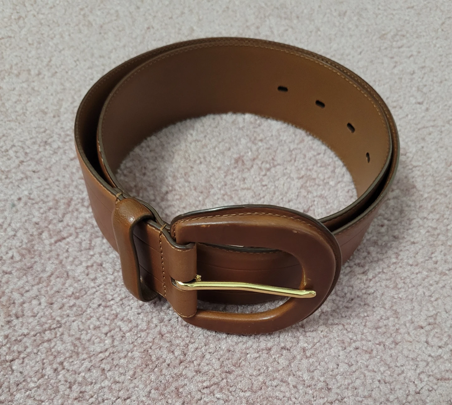 Lauren Ralph Lauren Brown Genuine Leather Belt ⚽️