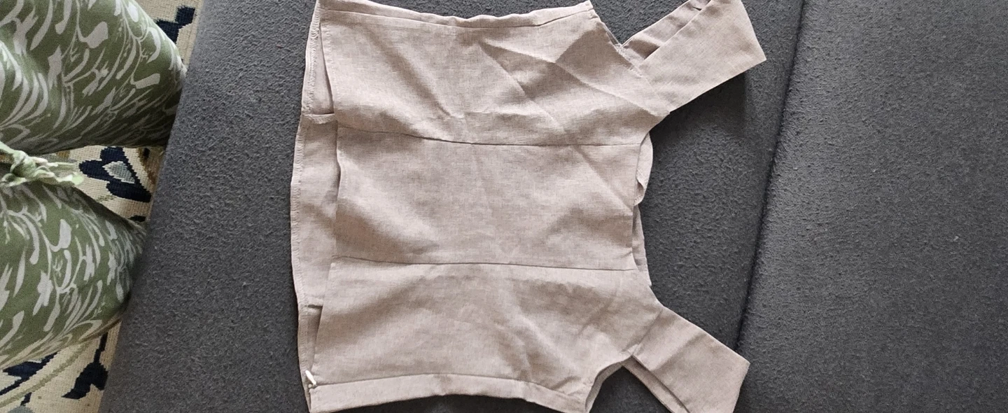 Linen Blend Off-the-Shoulder Top - photo 2