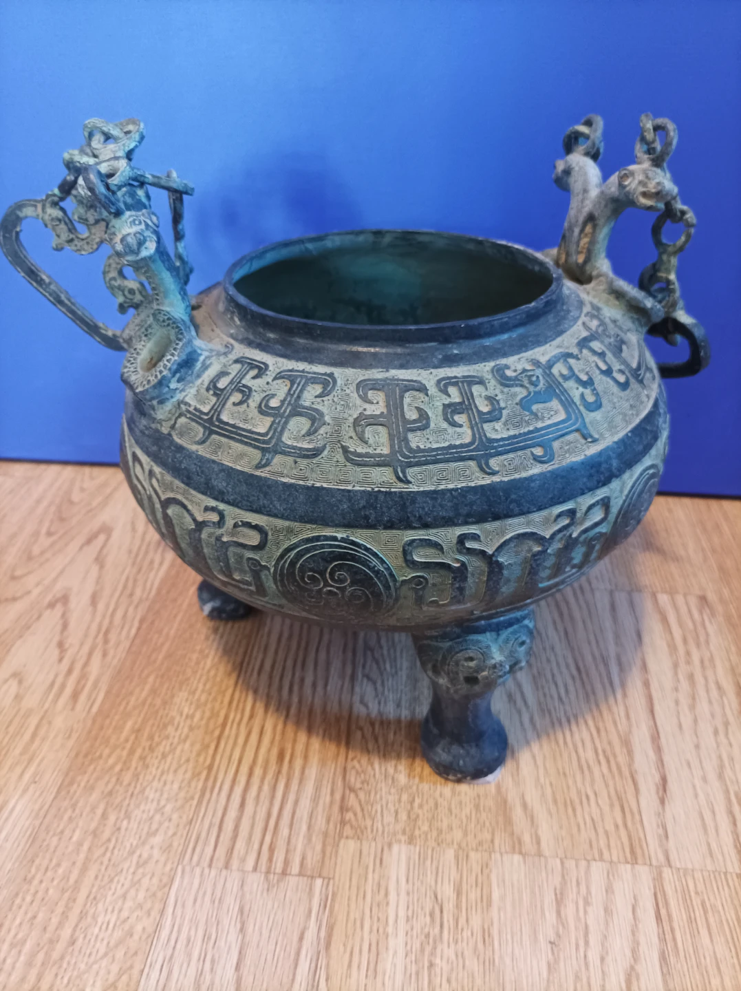 Antique Bronze Censer Incense Burner - photo 2
