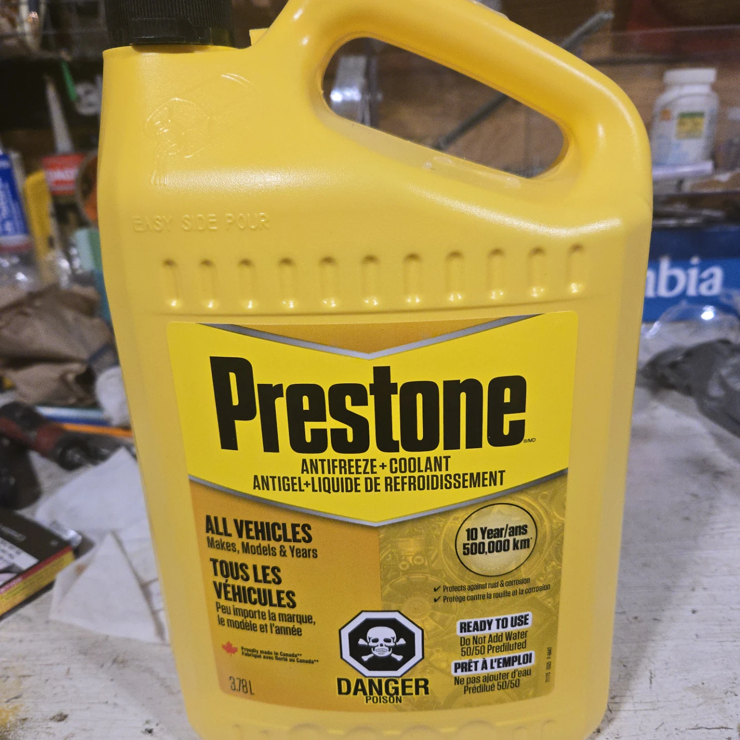 Premixed antifreeze
