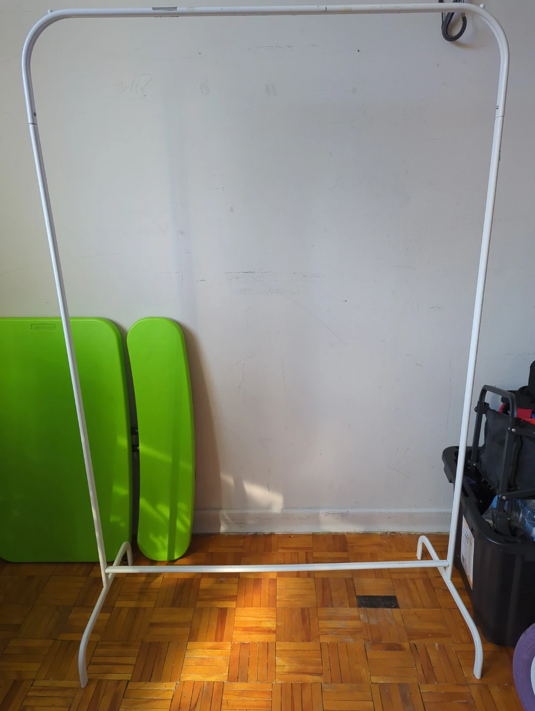 White Metal Garment Rack