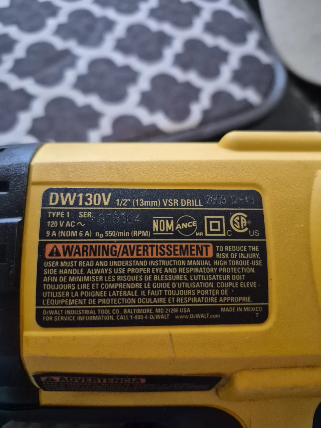 Dewalt 130V, VSR Drill. - photo 2