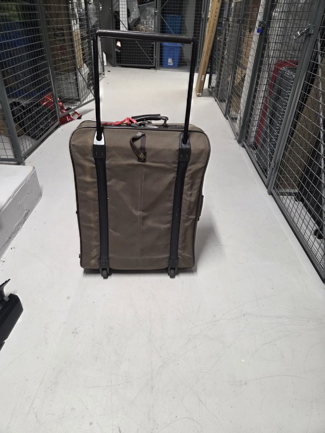 Brown Suitcase with Wheels