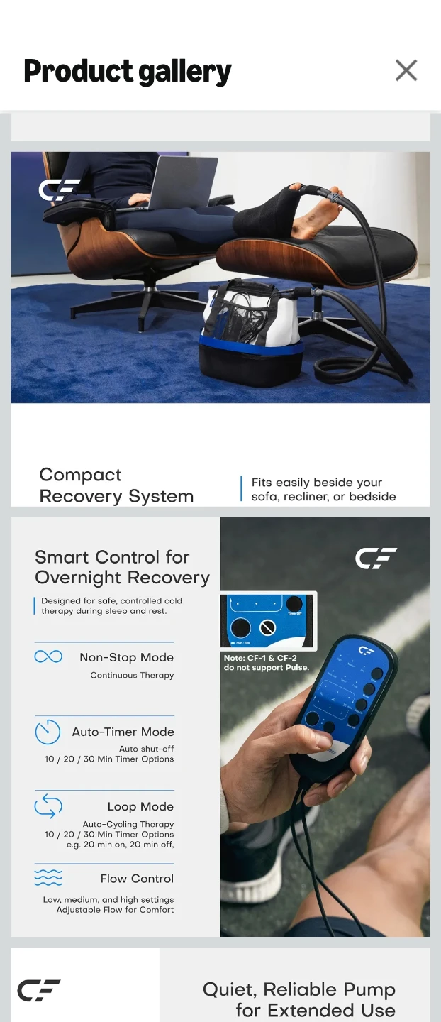 CF CryoForce Cold Therapy System - photo 2