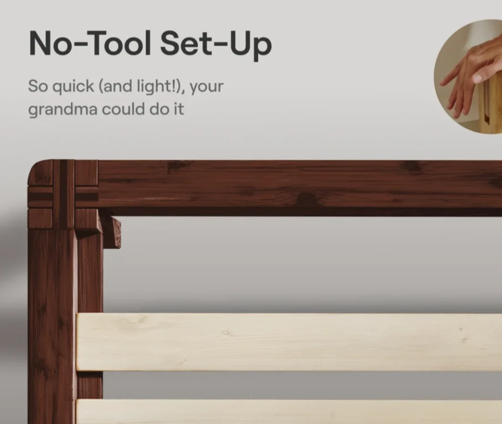 Nectar Queen Bamboo Platform Bed - photo 3
