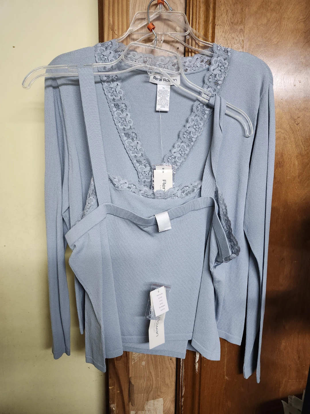 Rene Rowan Women's 3-Piece Blue Sweater Set - photo 4