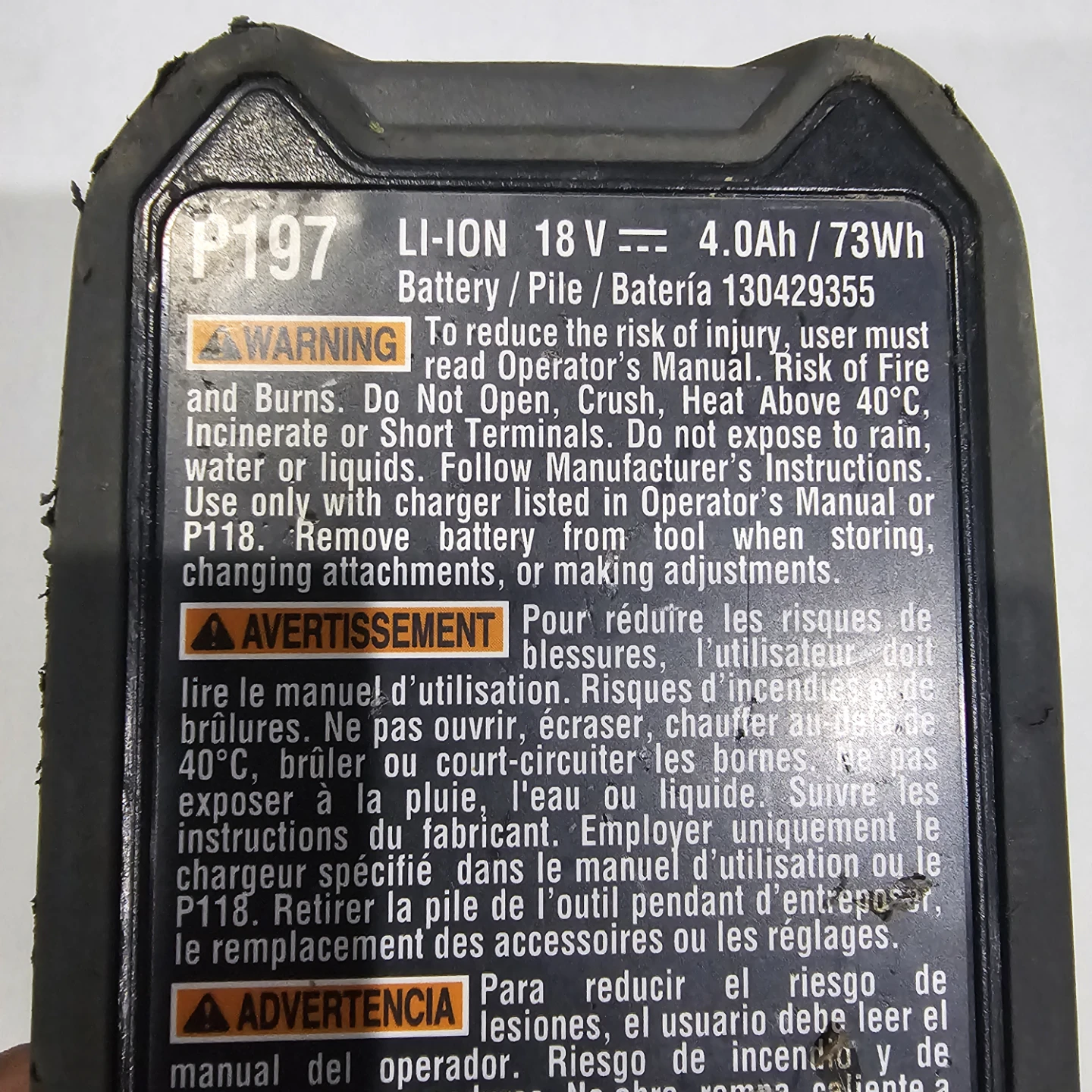 Ryobi ONE+ 18V Lithium-ion 4.0Ah Battery - photo 3