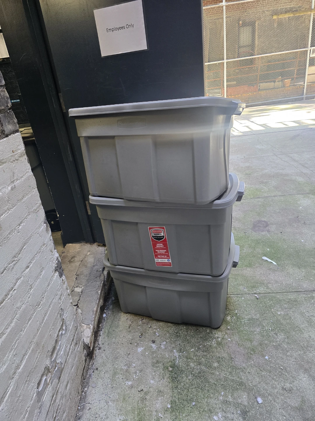 Rubbermaid Storage Totes (Set of 3)