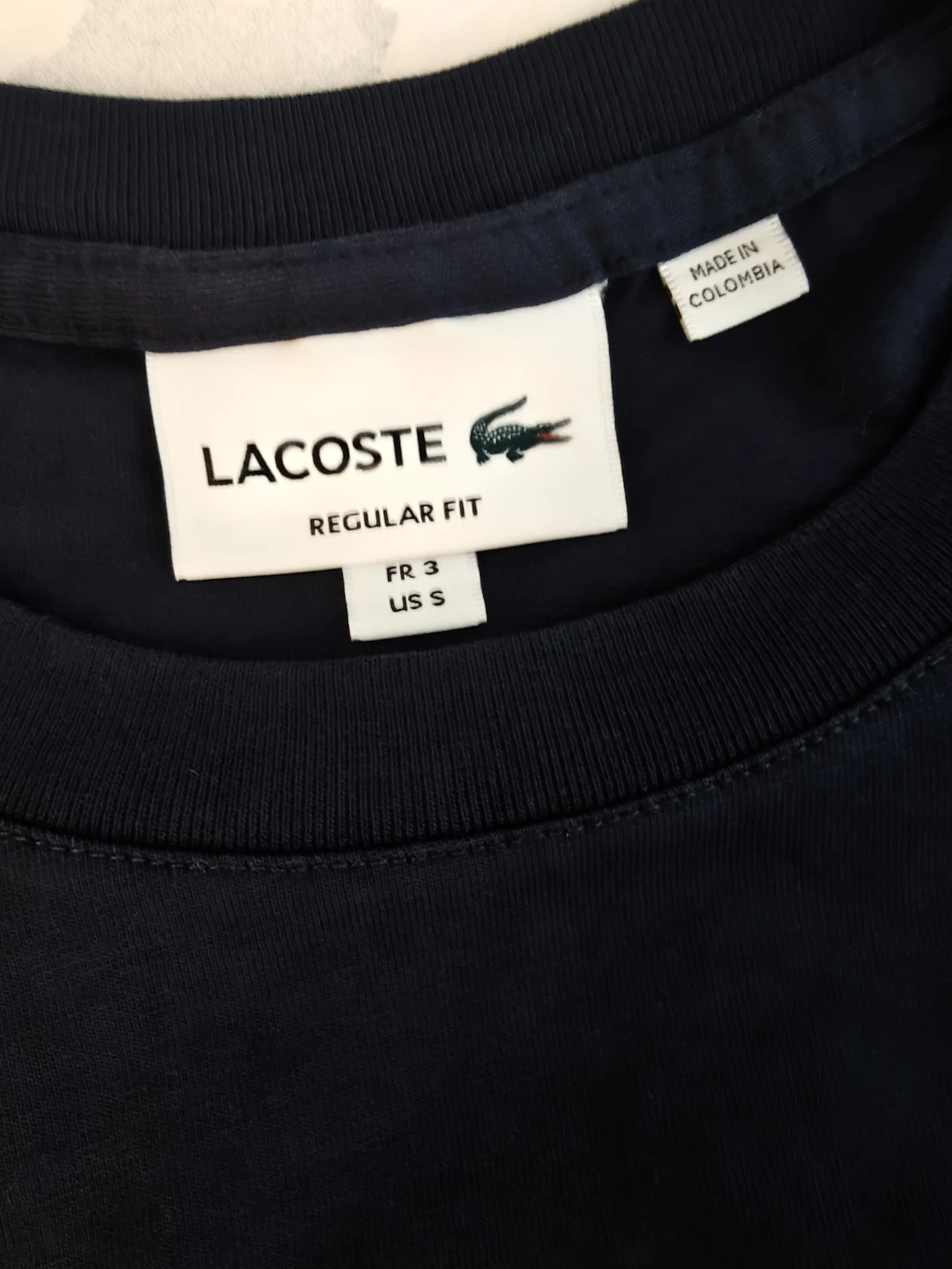 Navy Blue Lacoste Logo T-Shirt - Sm - photo 3